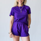 Cady Shorts in Purple