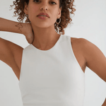 The Sculpt Racerback Crop Tank - Lukka Boutique