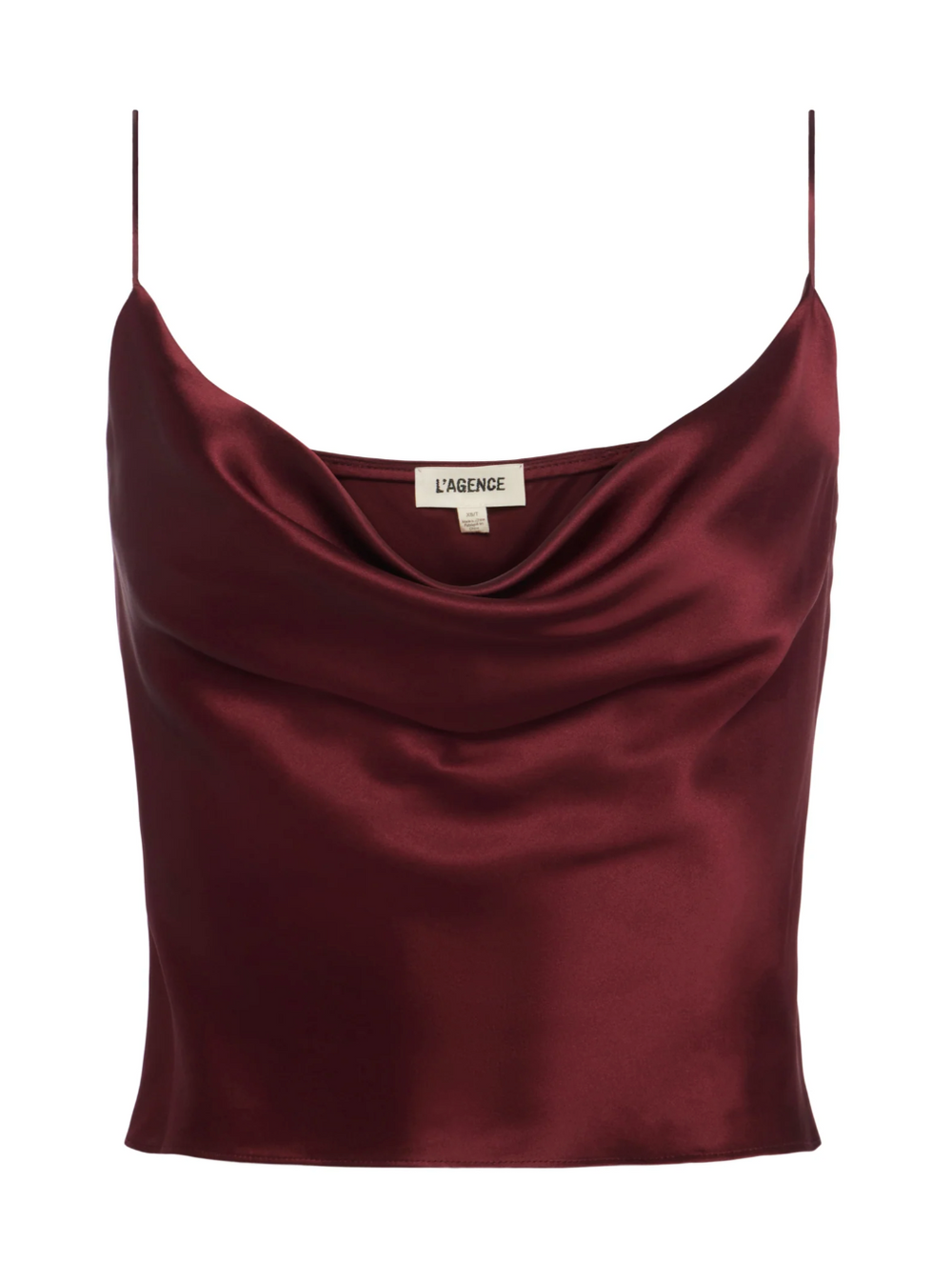 Calista Cowl Neck Cami in Dark Wine