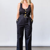 Branca Scoop Jumpsuit in Black