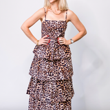 Ophelia Dress in Leopard