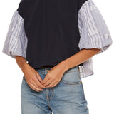Toula Top in Navy - Lukka Boutique