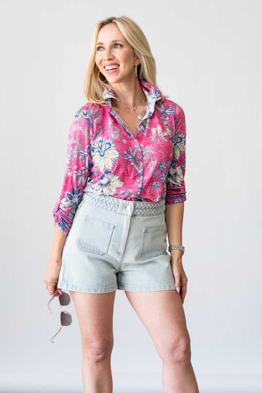 Button Down Tee