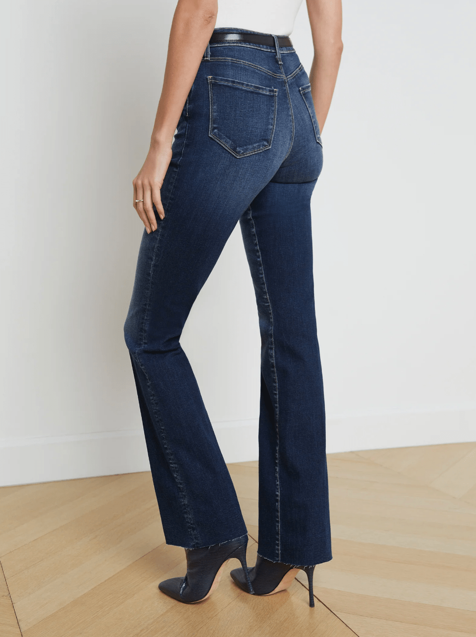 Ruth High Rise Straight Leg Jean in Columbia - Lukka Boutique