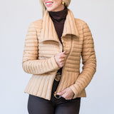 Brandy Sustainable Slim-Fit Ultra-Lightweight Down Jacket in Teak