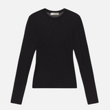 The Mesh Polka Dot Top in Black - Lukka Boutique