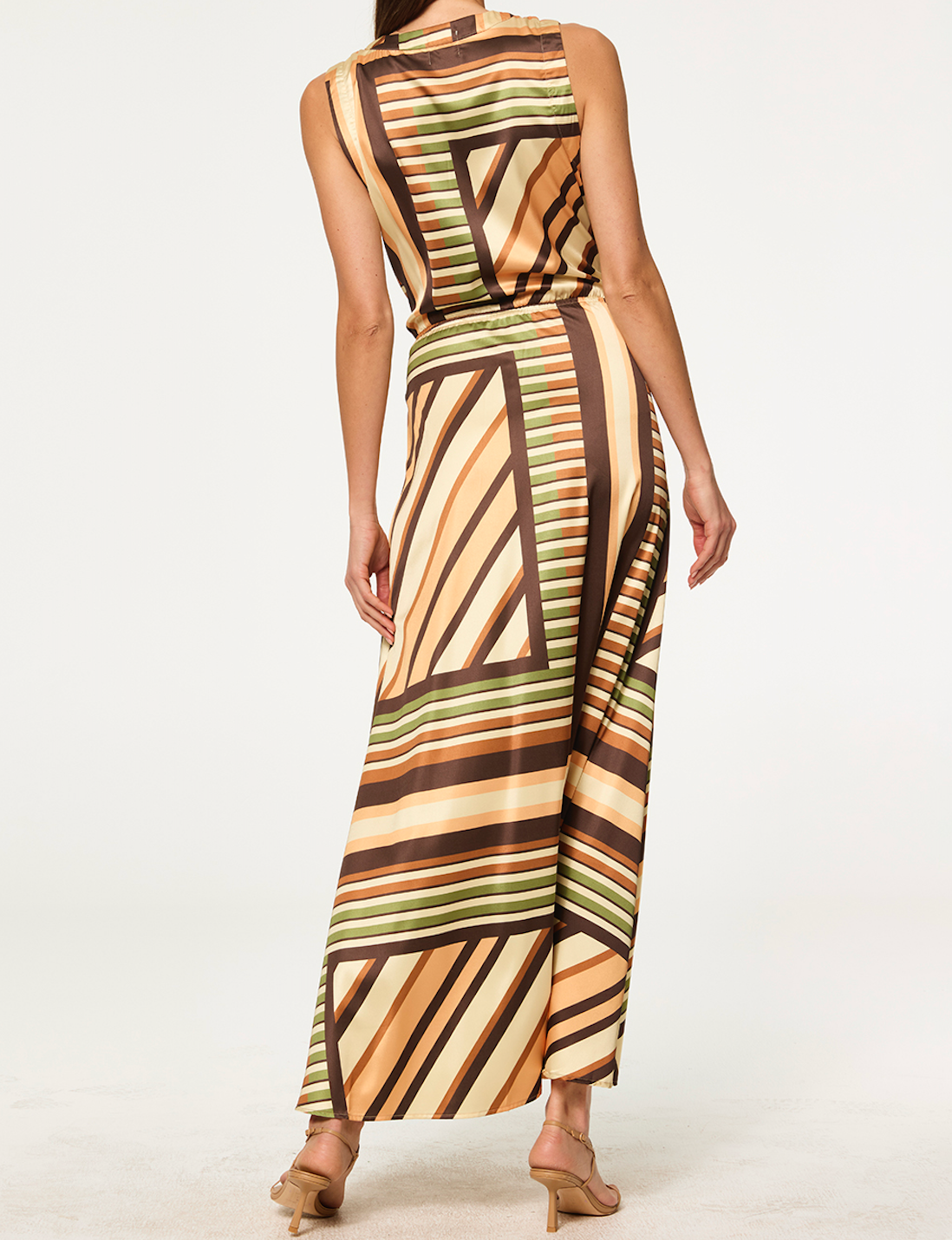 Anabella Dress in Geo Scarf - Lukka Boutique