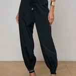 Mariko Jogger With Zipper in Black - Lukka Boutique