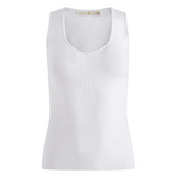 Miranda Tank in Cool White