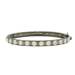 Studded Eternity Hinge Bangle - Lukka Boutique