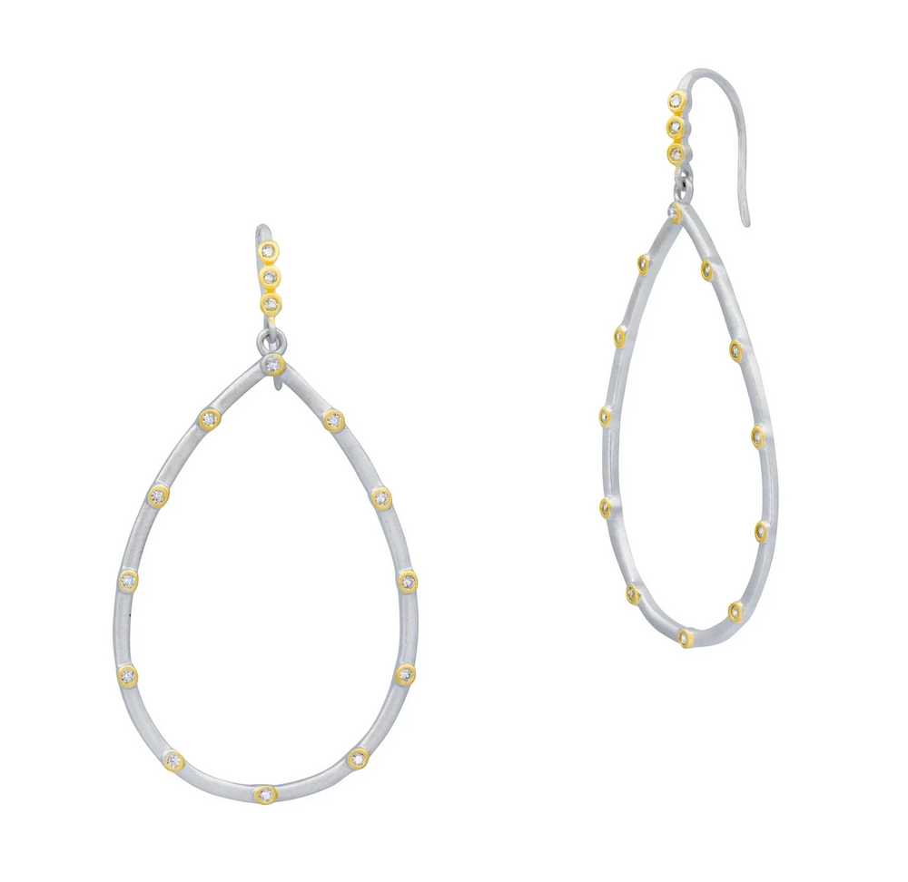 The Best Everyday Bezel Teardrop Earrings