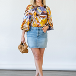 The Vagabond Mini Skirt in Tune In Tune Out - Lukka Boutique
