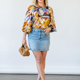 The Vagabond Mini Skirt in Tune In Tune Out - Lukka Boutique