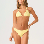 Basic Ruched Swim Bottom Full Coverage in Buttercup - Lukka Boutique