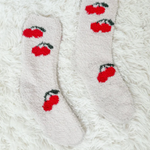 Cozy Socks in Cherries - Lukka Boutique