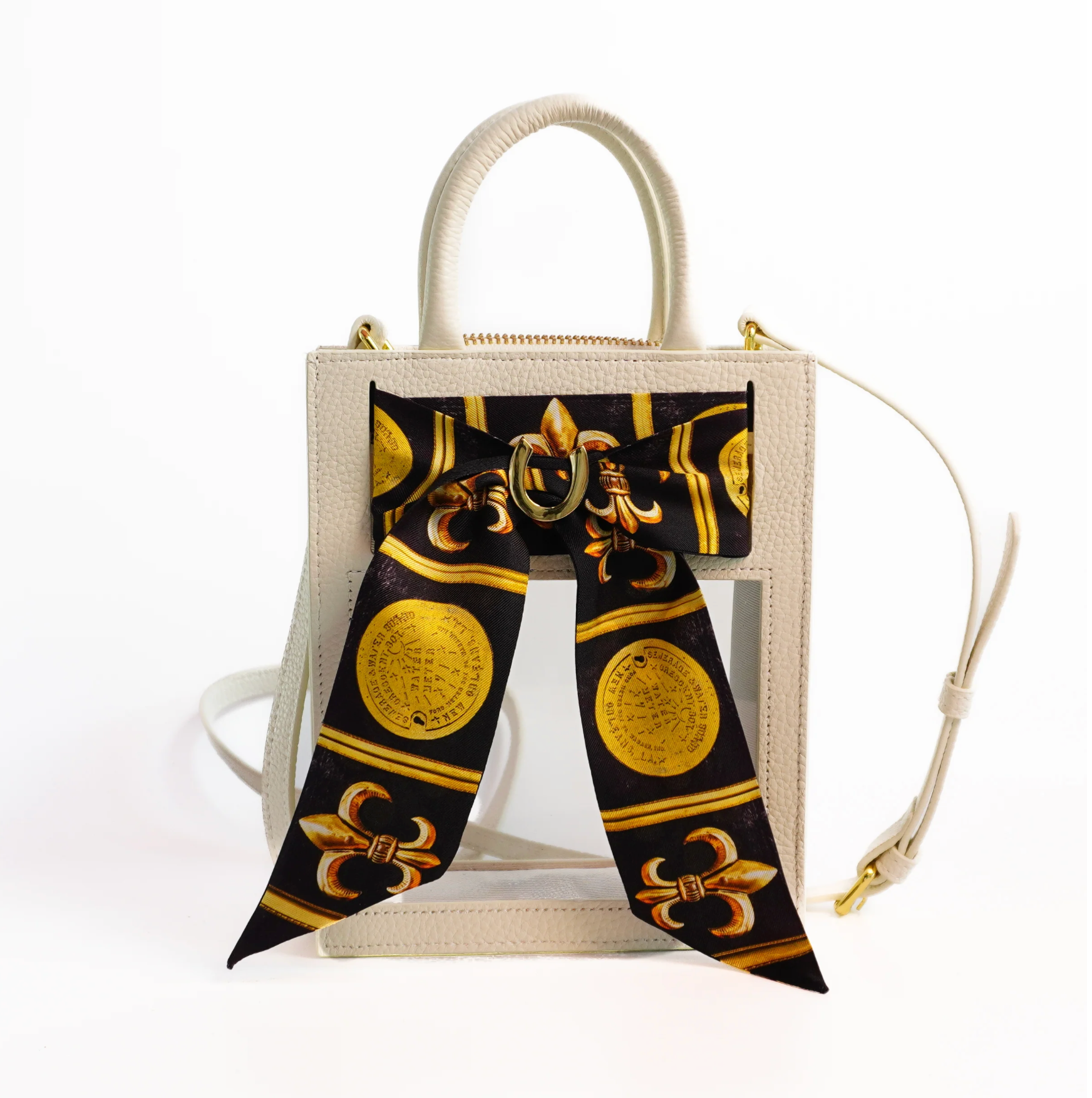 Mini Calista Clear Bag + Les Saints Superb Twilly - Lukka Boutique