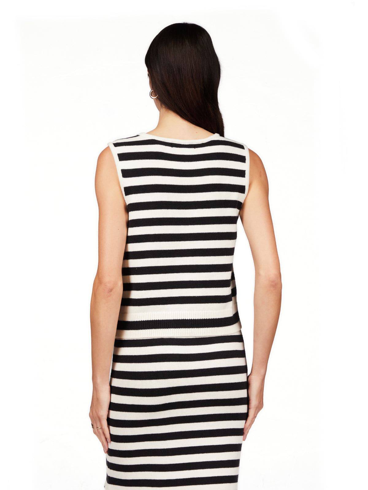 City Summer Tank in Macrame Stripe - Lukka Boutique