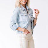 Iris Denim Shirt in With Love