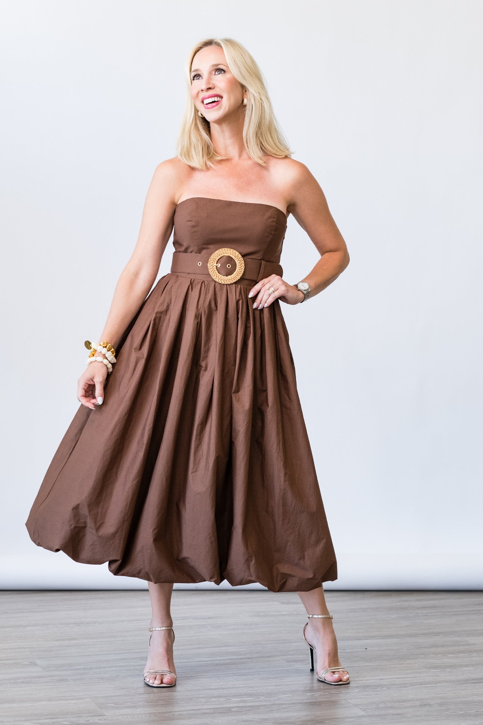 Anisha Dress in Truffle - Lukka Boutique