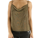 Carla Metallic Camisole in Gold - Lukka Boutique