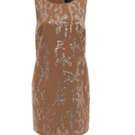 Better Place Embellished Dress in Toasted Coconut - Lukka Boutique