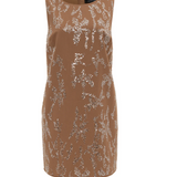 Better Place Embellished Dress in Toasted Coconut - Lukka Boutique