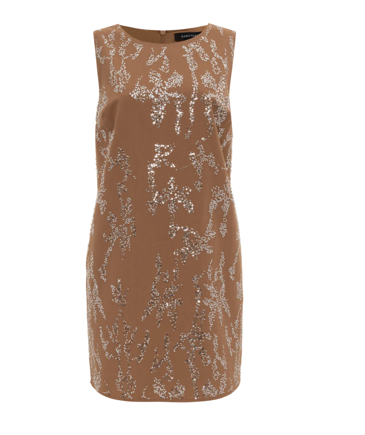 Better Place Embellished Dress in Toasted Coconut - Lukka Boutique