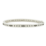 Mini Stud Bezel Stone Eternity Hinge Bangle - Lukka Boutique