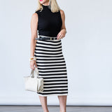Ribbed Funnel Neck Top - Lukka Boutique
