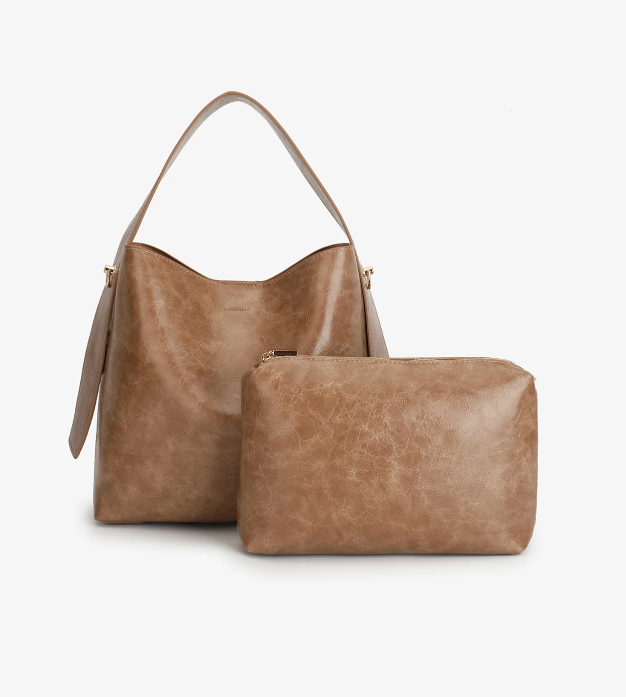 Paloma Shoulder Waxed Mauve Bag - Lukka Boutique