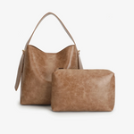 Paloma Shoulder Waxed Mauve Bag - Lukka Boutique