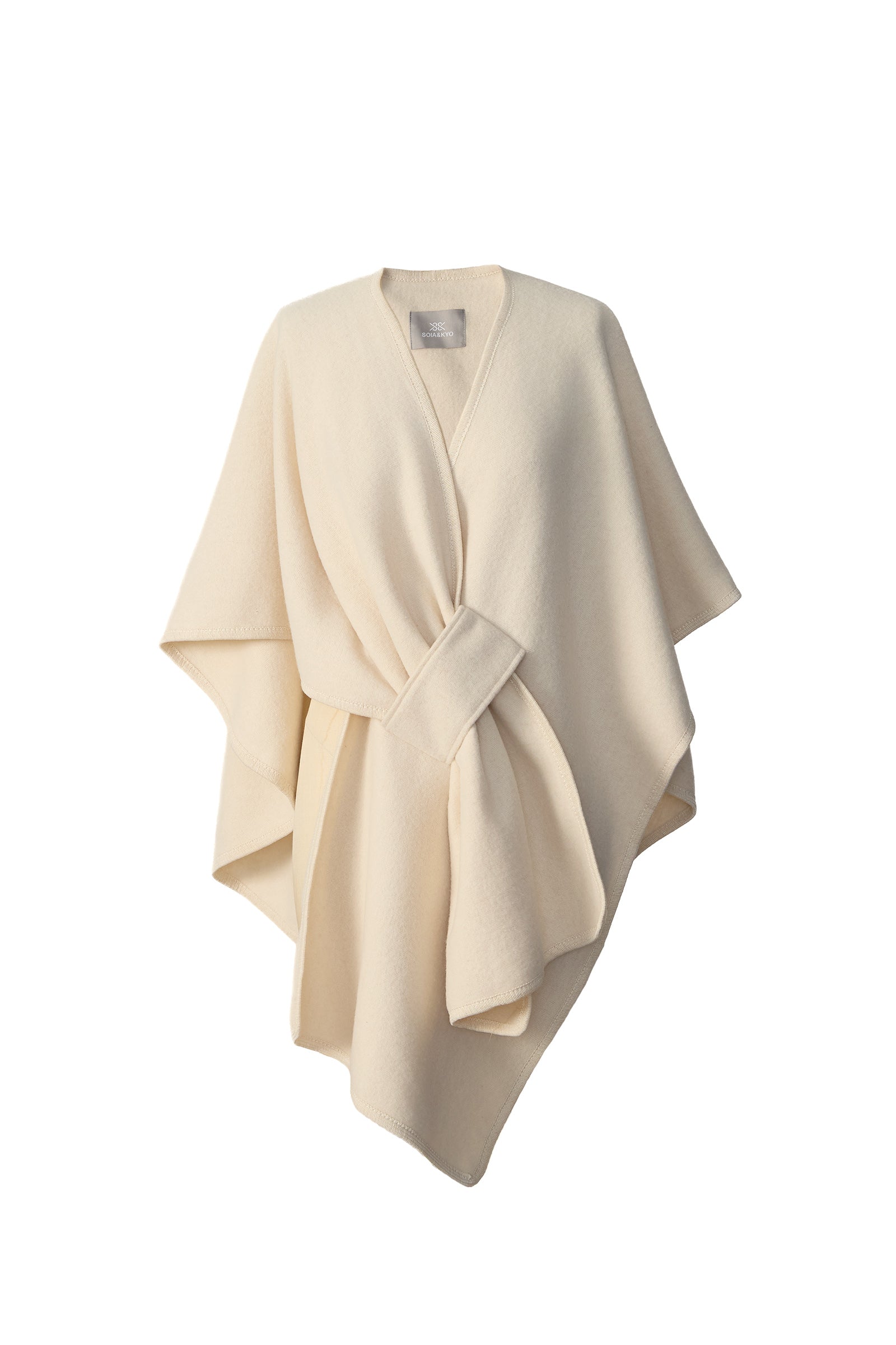 Claudelle Knitted Wrap With Loop - Lukka Boutique