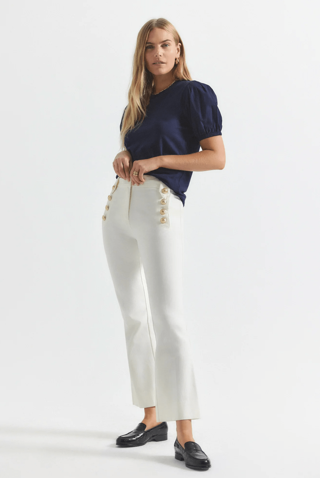 Robertson Crop Flare Trouser - Lukka Boutique