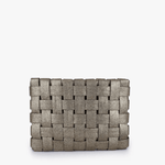Large Lindy Woven Clutch in Gold - Lukka Boutique