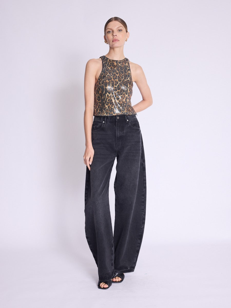 Tallyna Sleeveless Top in Leopard