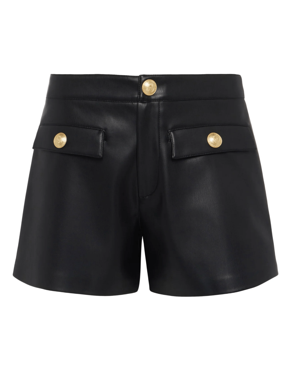 Dionne Faux Leather Short in Black - Lukka Boutique