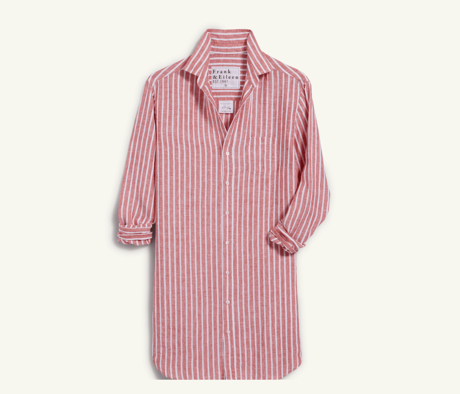 Mary Shirtdress in Red Stripe
