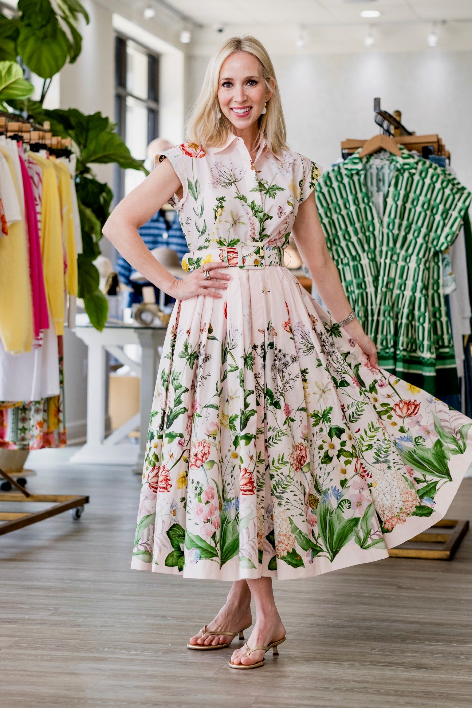 Octavia Dress in Bloomfield Pink - Lukka Boutique