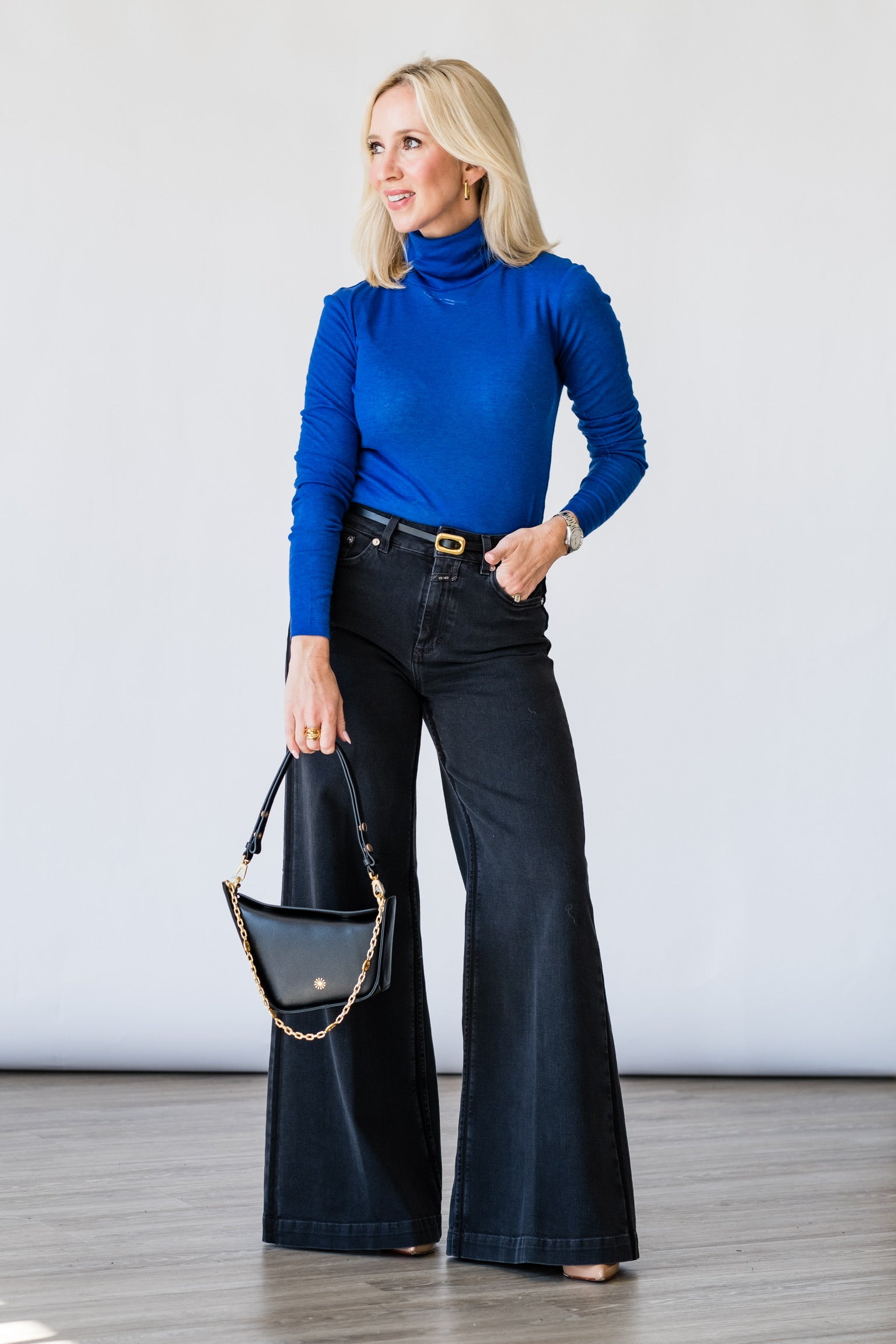 Turtle Neck in Galaxy Blue - Lukka Boutique