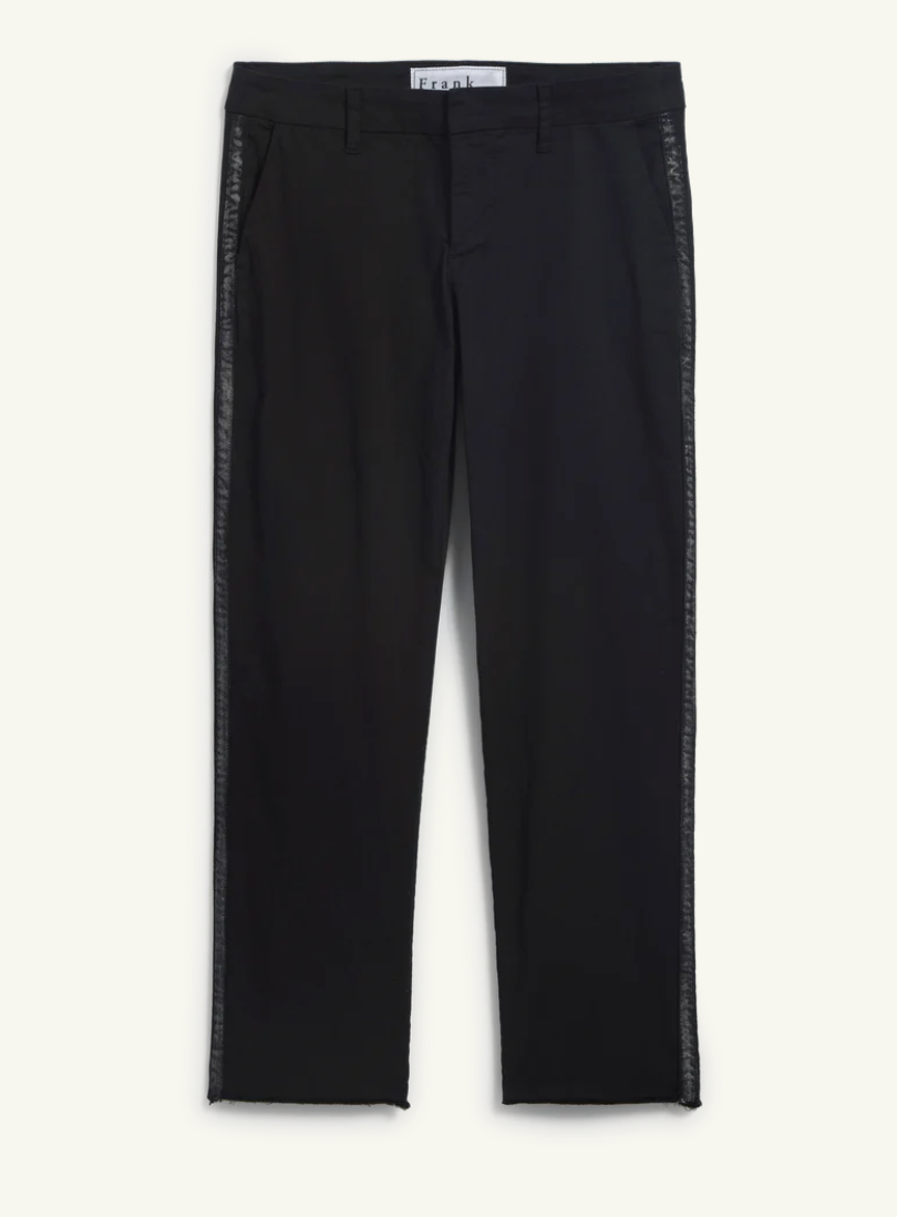 The Italian Chino in Black Tuxedo - Lukka Boutique
