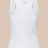 Shaina Racerback Tank in White