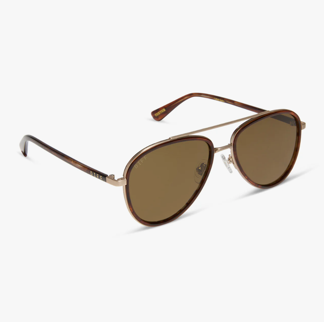 Yellowstone Sequoia Tortoise + Brown Polar Sunglasses - Lukka Boutique