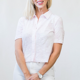Short Sleeve Dree Shirt in Rose - Lukka Boutique