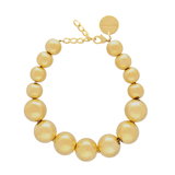 Wrapped Beads Necklace in Gold - Lukka Boutique