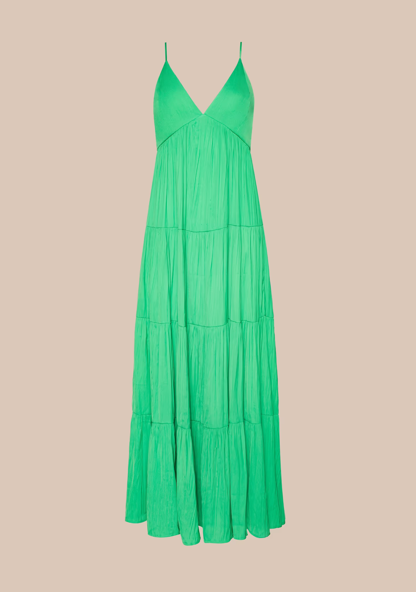 Lua Sleeveless Tiered Maxi Dress in Island Green - Lukka Boutique