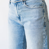 Arellia Ankle Barrel Leg Jean in Cosmic Embellished