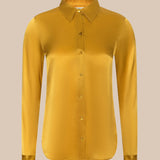 Tyler Long Sleeve Blouse in Golden Spice