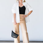 Cape Shirt in White - Lukka Boutique