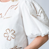Bouffantes Top in Off White