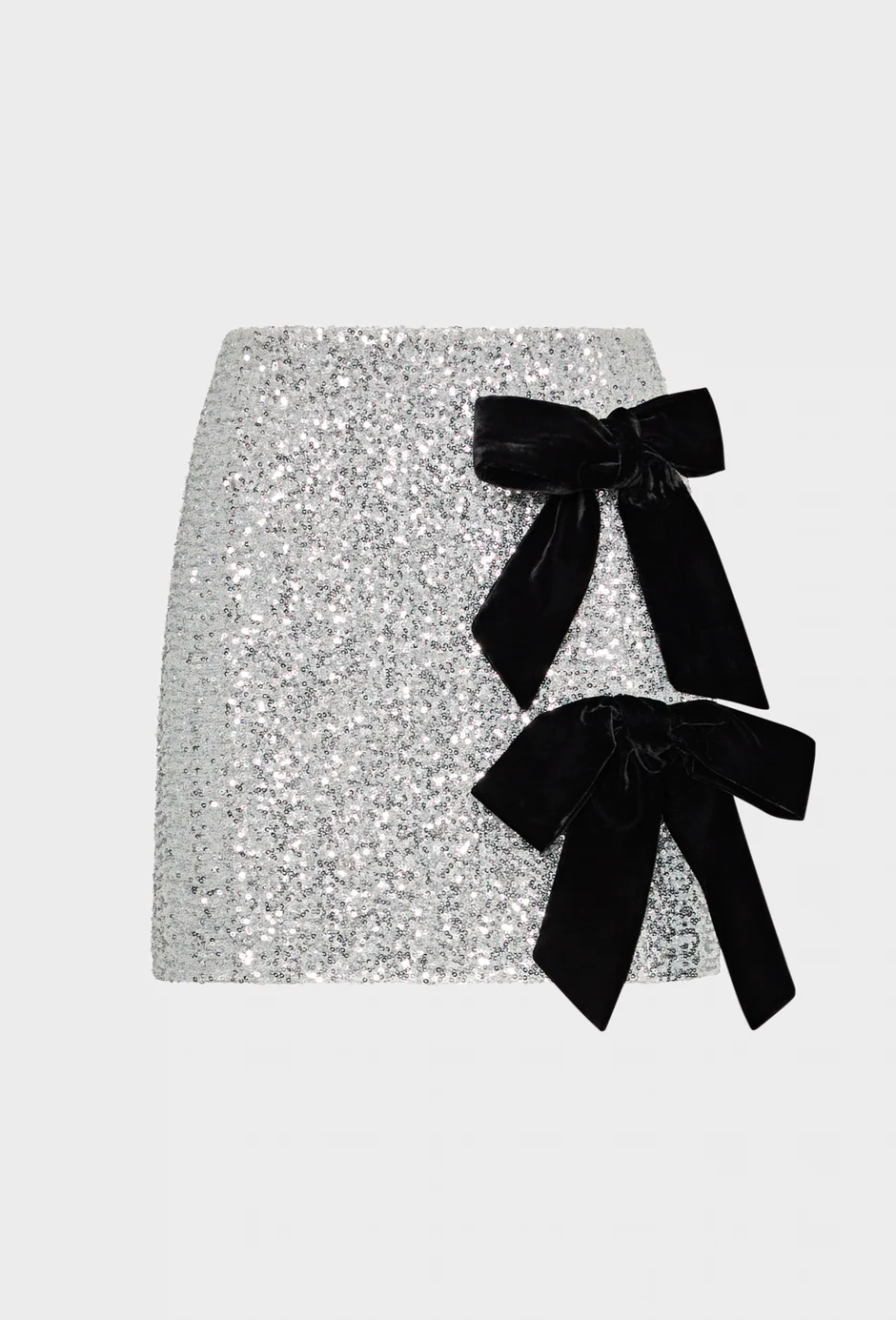 Rhea Sequin Bow Tie Mini Skirt - Lukka Boutique